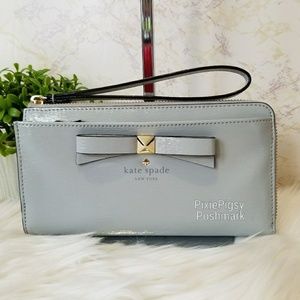 Kate Spade Layton Beacon Court Bow Wristlet Wallet